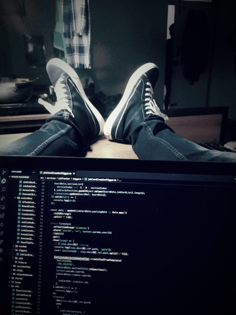 Me, Lydia, and Delba filming the Next.js Conf keynote